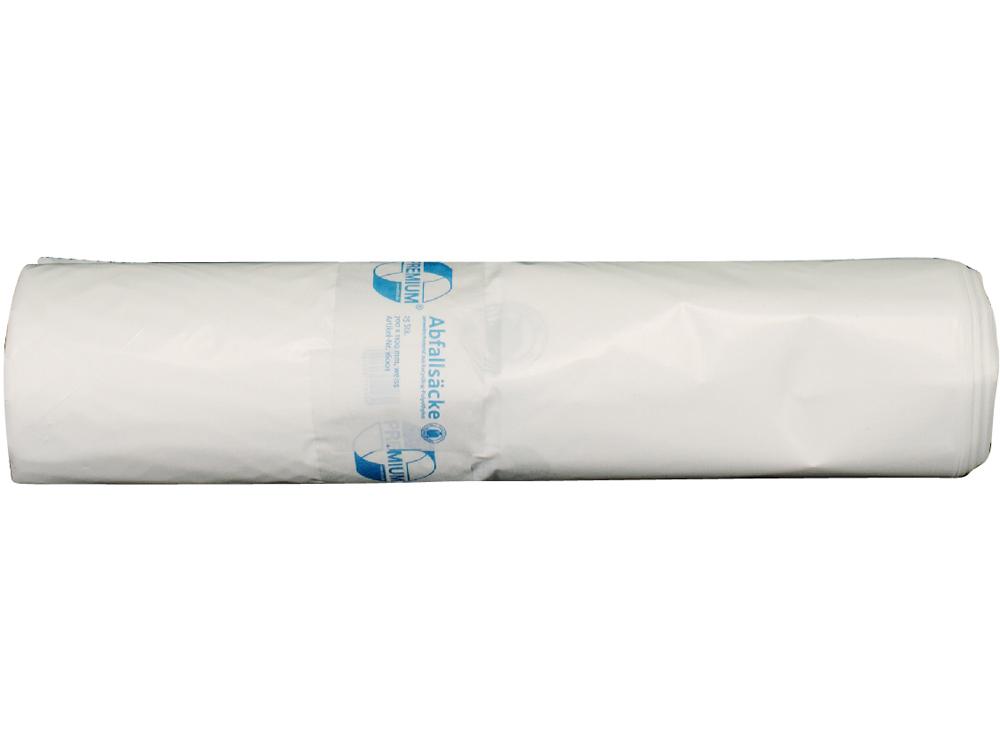 Sac poubelle 120l T60 blanc 70x110cm 25p.