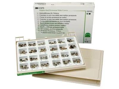 Solventum™ Couronnes provisoires Acier Inox Première Molaire assortiment
