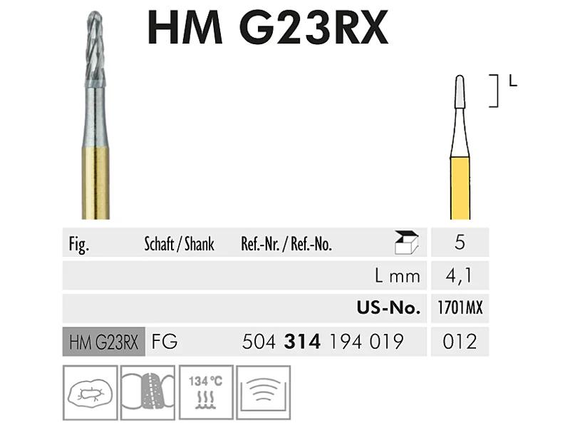 HM G 23 RX FG 012 hardmetaalboor