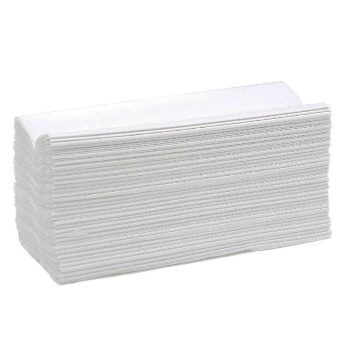 PURE Essuie-mains 41x25cm pliés en C blanc (2-épaisseurs)