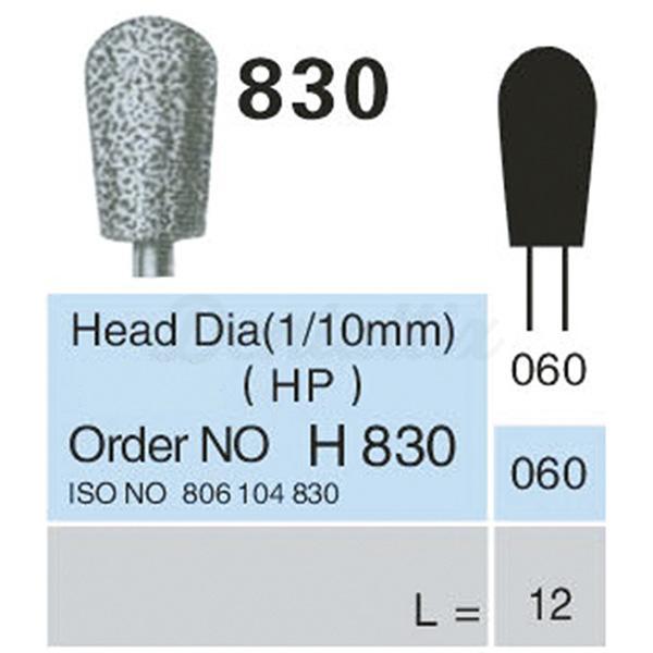 Fraise diamantée 830 PM en forme de poire (5 pièces)