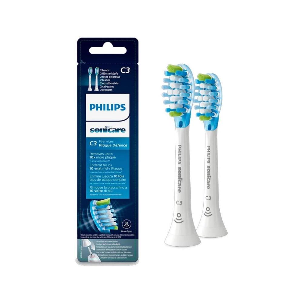 Philips Sonicare C3 Premium Plaque Defence brossettes de rechange blanc 4 pcs