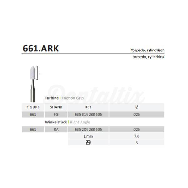 Abrasif Arkansas FG de Corindon 661.FG.025.ARK (5 pcs)