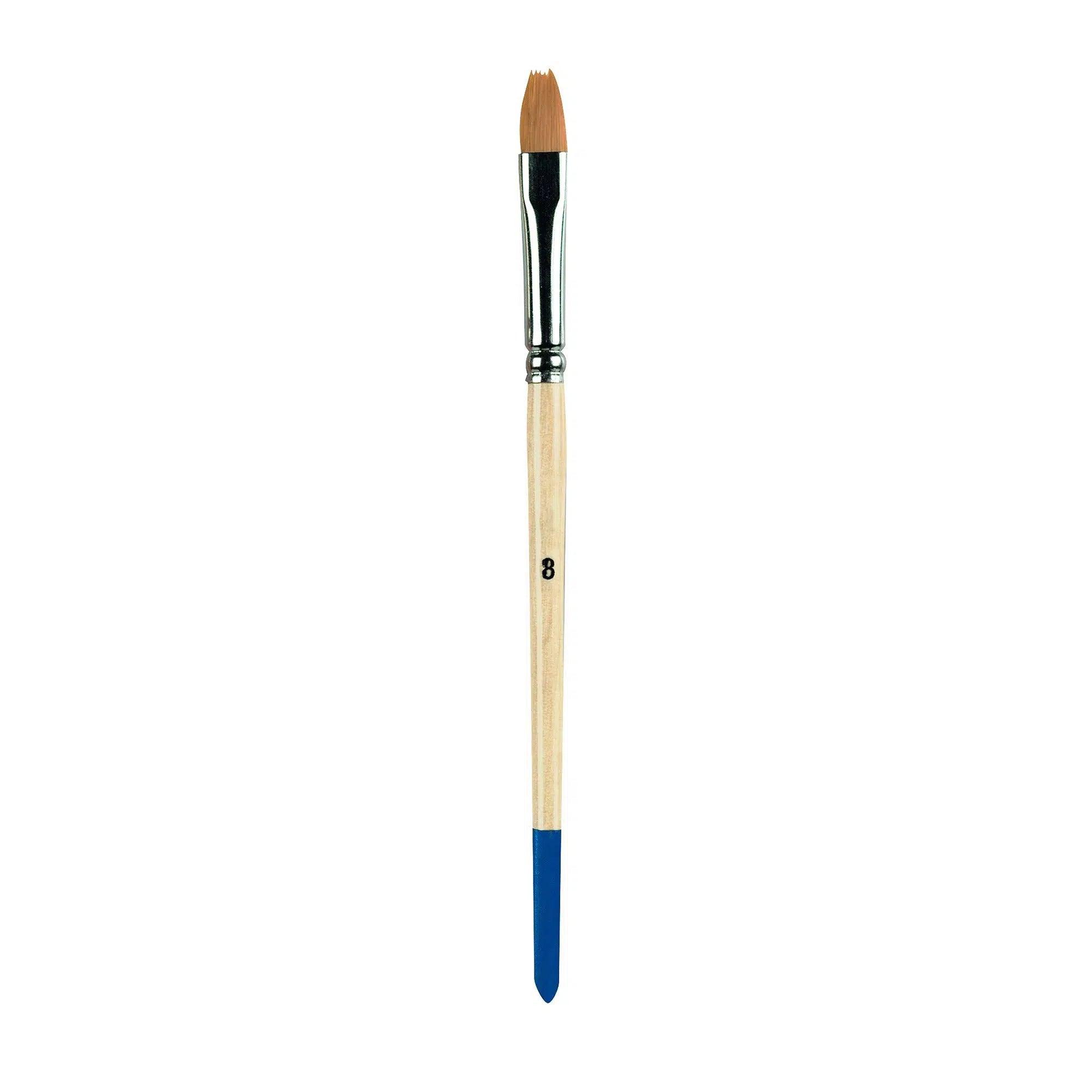 Pinceau à céramique manche en bois Asa Dental #8 bleu