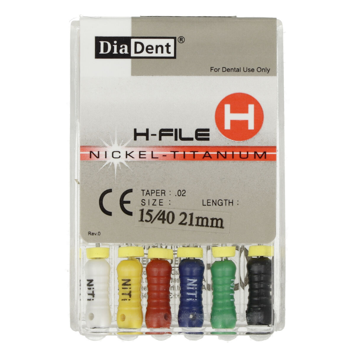 DiaDent NiTi Limes-H .02 / 21mm assortiment - ISO 15-40