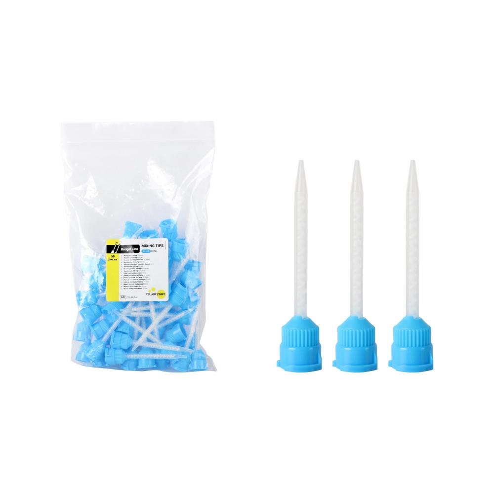 Yellow Point Budget Line Embouts de mélange bleu long 50 pcs