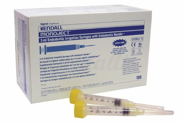 MONOJECT 3ml - Seringue d'irrigation pour endodontie