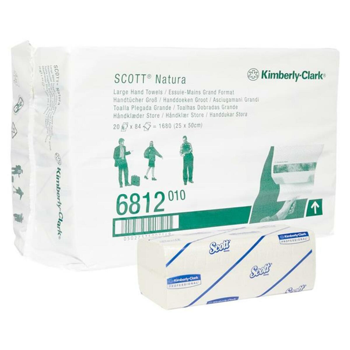 Hostess™ Natura™ Large essuie-mains 25x50cm (2-épaisseurs)
