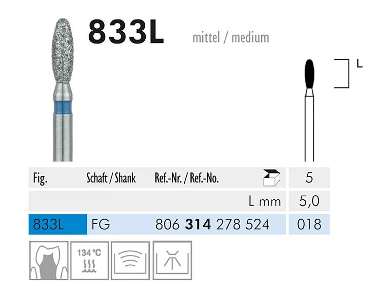833 L FG 018 instrument diamanté