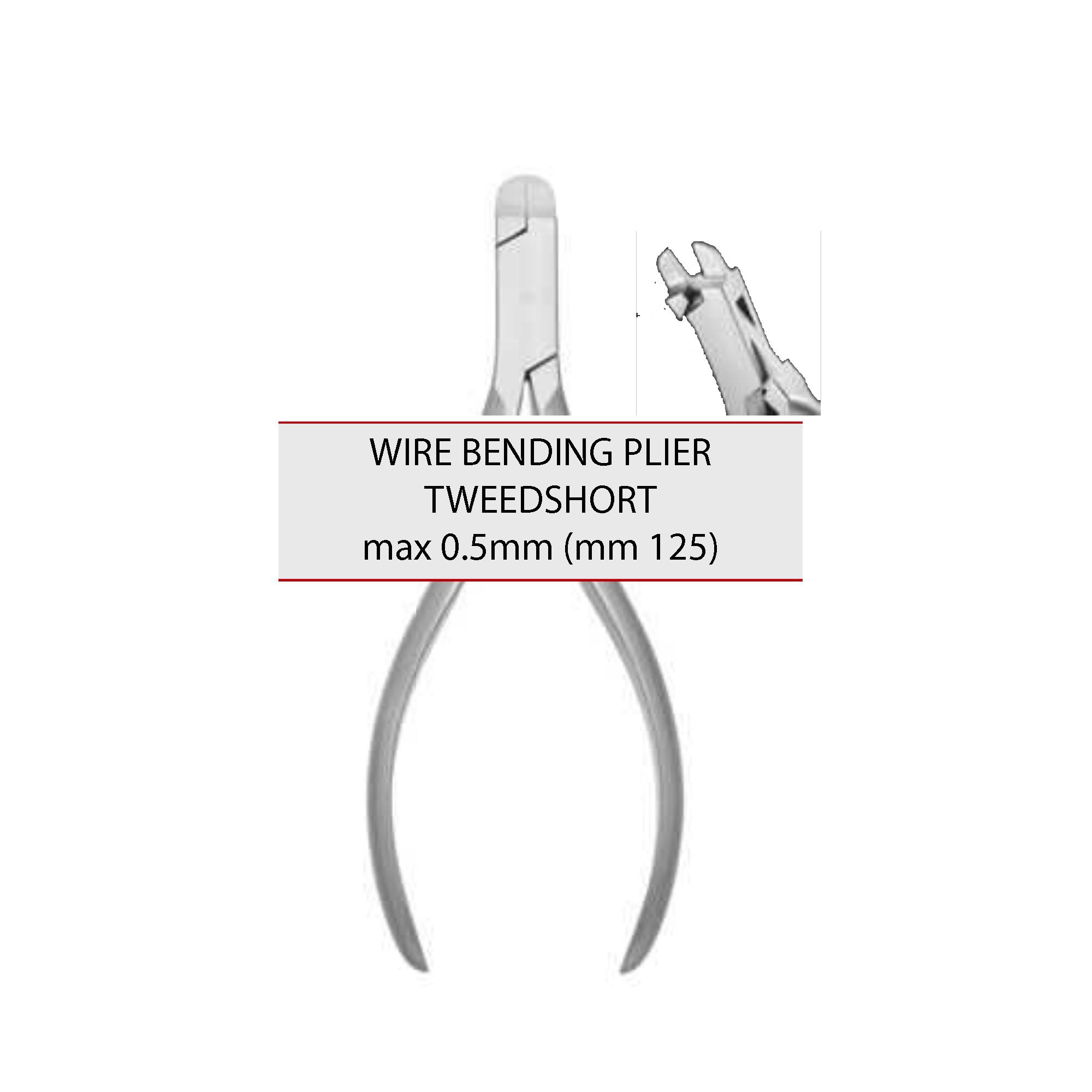 Pince orthodontique Tweed avec coupe-fil (fil max 0,5 mm, 125 mm) réf. 1023-6