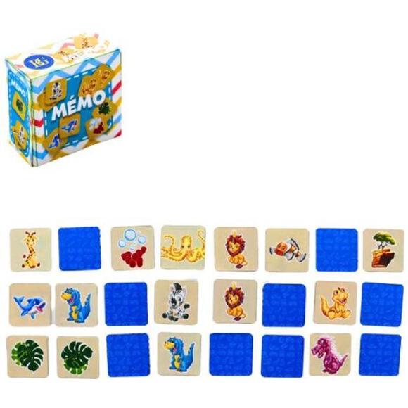 Kidspoint jouets jeu de memory animaux en papier (48 pcs)