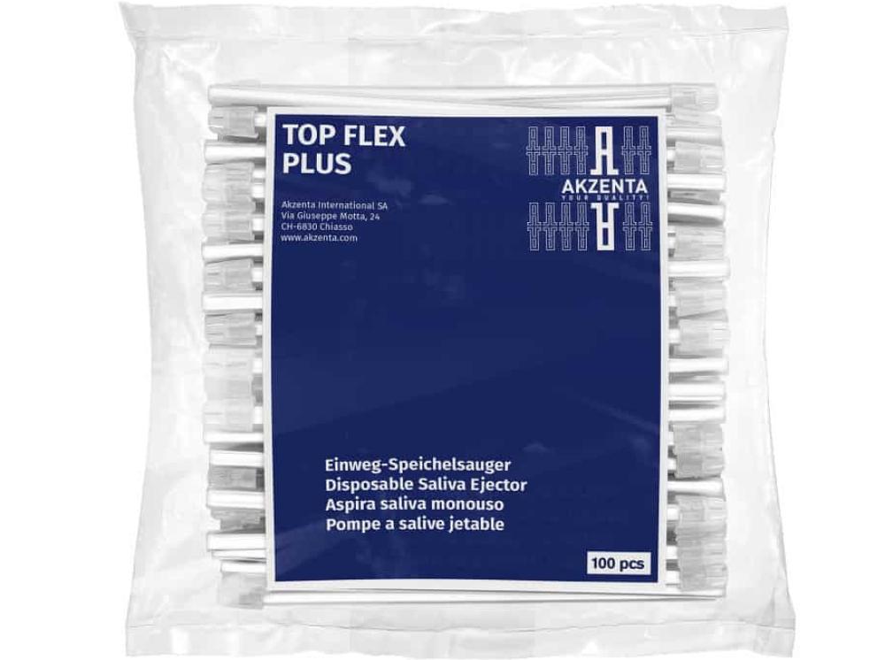 Tétines salivaires TOP FLEX PLUS blanc 100pcs
