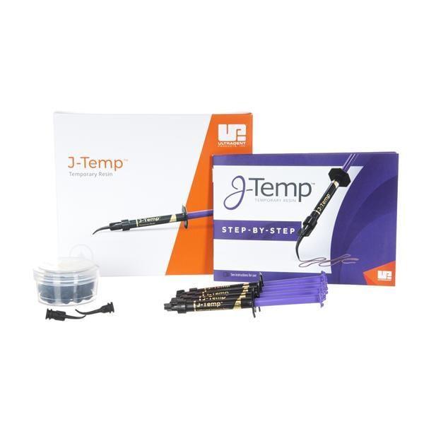 J-Temp Temporary Resin - 4 seringues 1,2 ml et 20 Black Mini tips