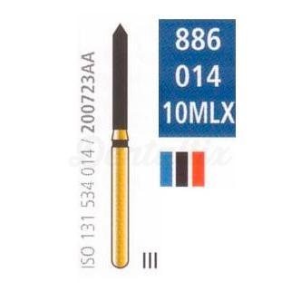 Fraise diamantée G886 pour FG cylindrique biseauté (5 pcs)