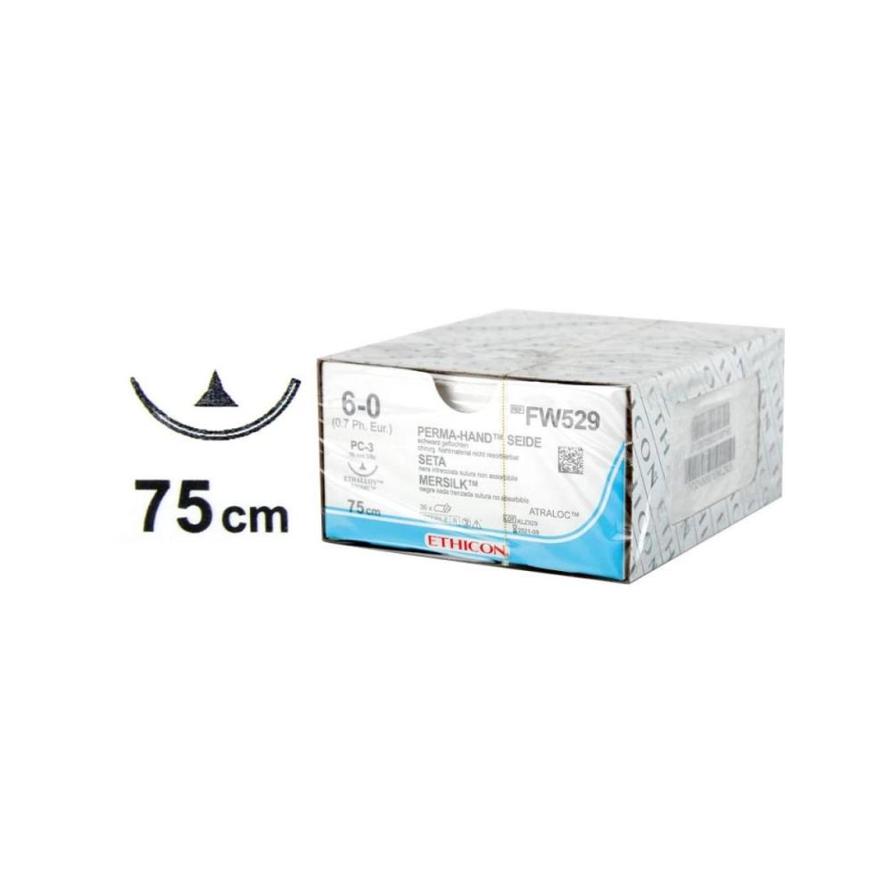Fils de sutures 6-0 16 mm prime W529H 36 pcs