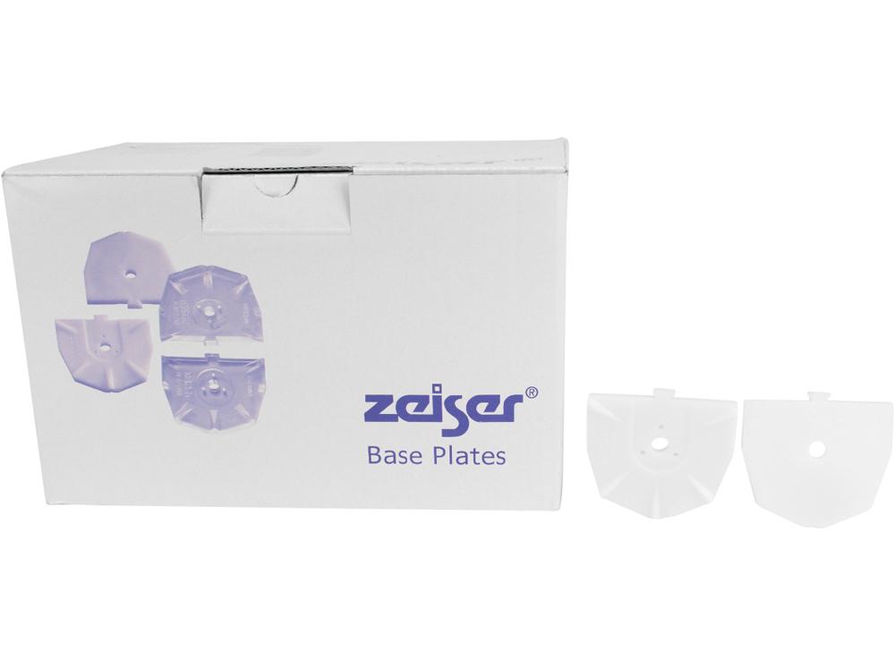 zeiser basisplaat klein wit 100st
