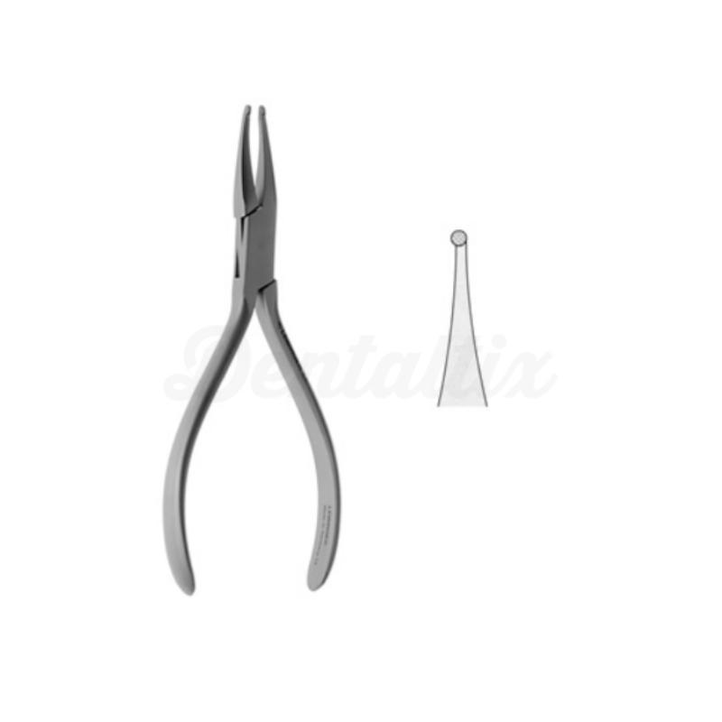 Pince How : Pince orthodontique pour les ligatures en acier inoxydable satiné