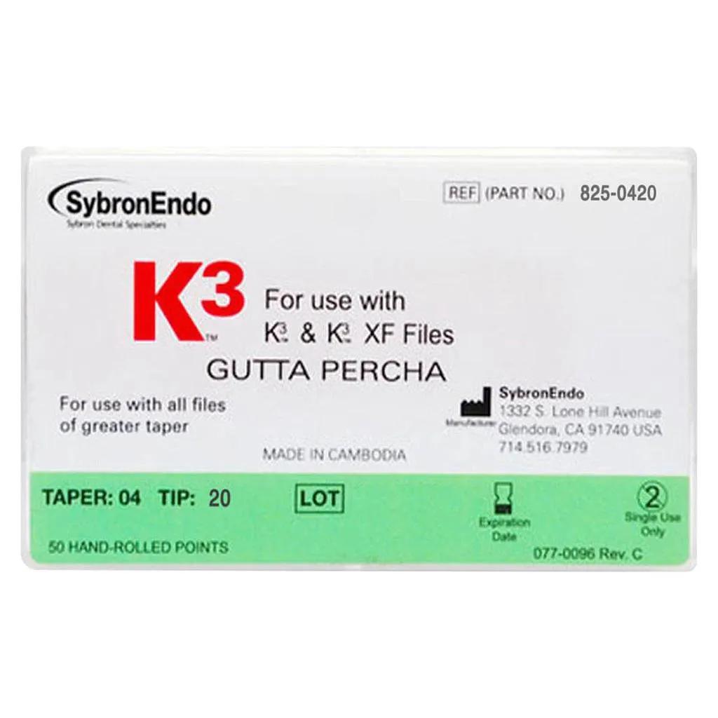 K3 Gutta Percha .04/.20 Size  50stk