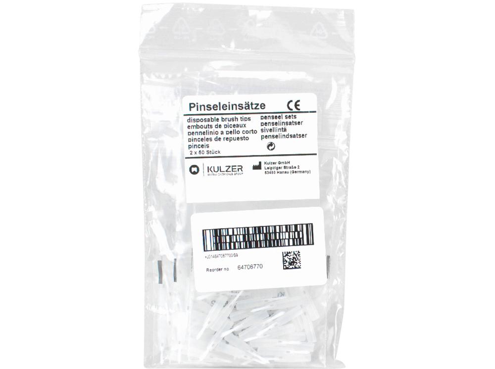 Embout pinceau transpa 2x50pc