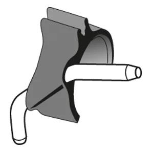 Spray Clip Contre Angle Double Irrigat.3Pcs.