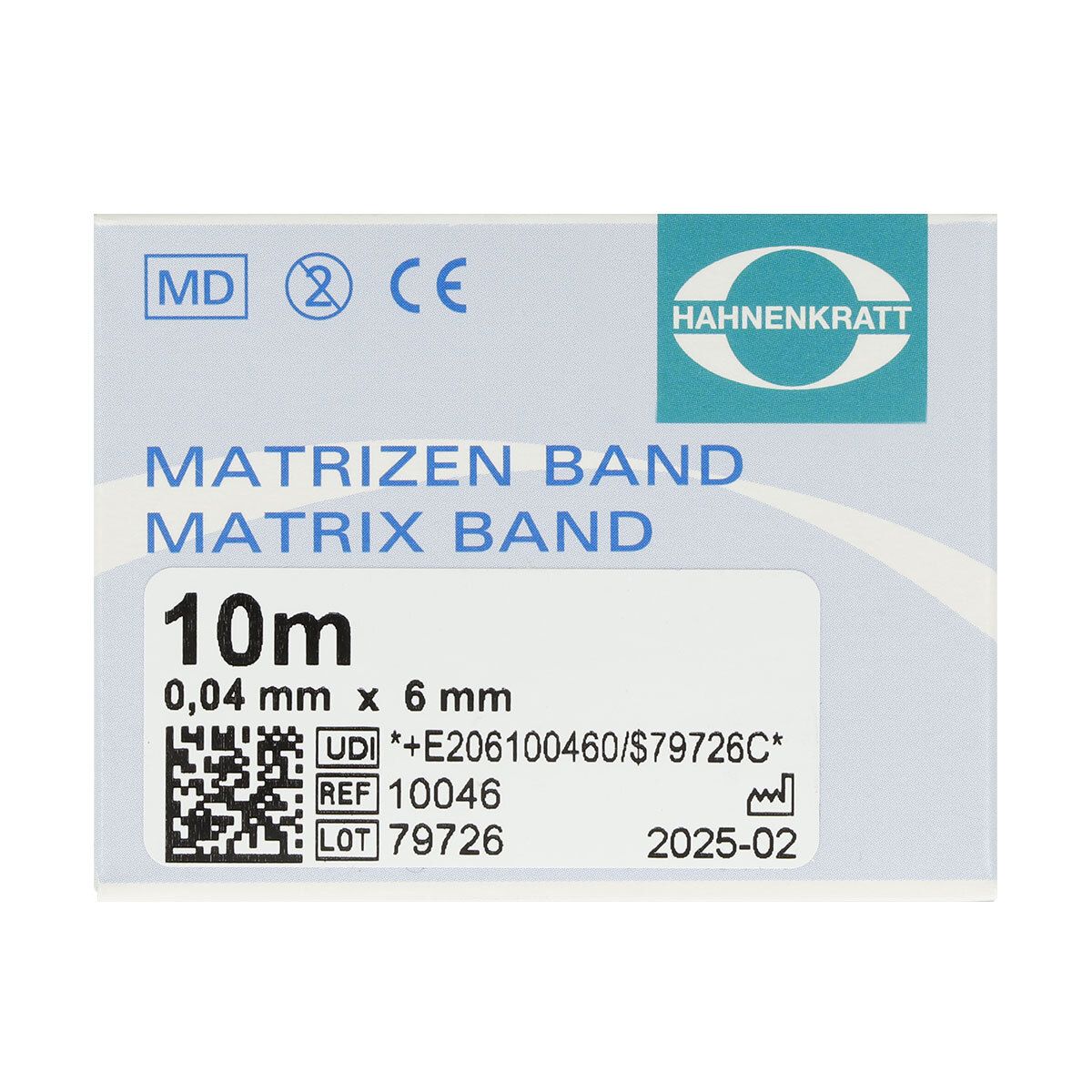 Hahnenkratt Bandes matrices - 0,04x6mm