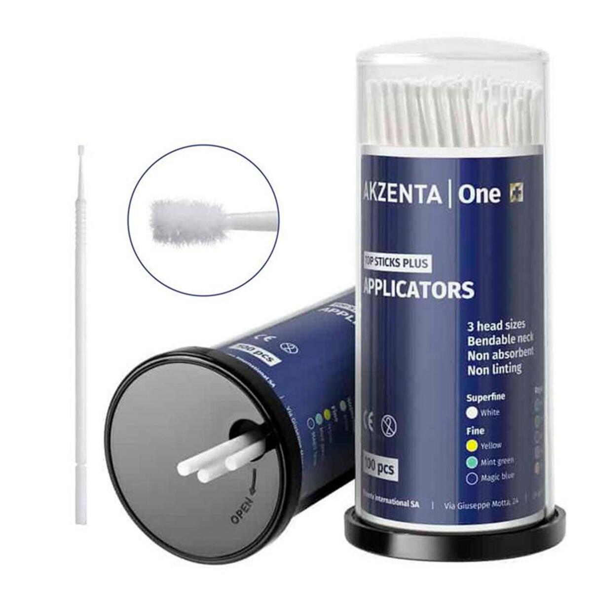 Akzenta Top Sticks Plus Micro Applicateurs Super Fin