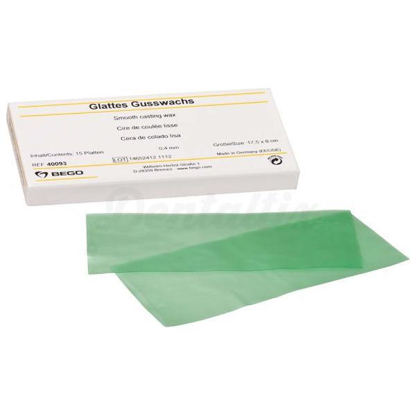 Cire de coulée lisse Vert (17,5 cm x 8 cm)