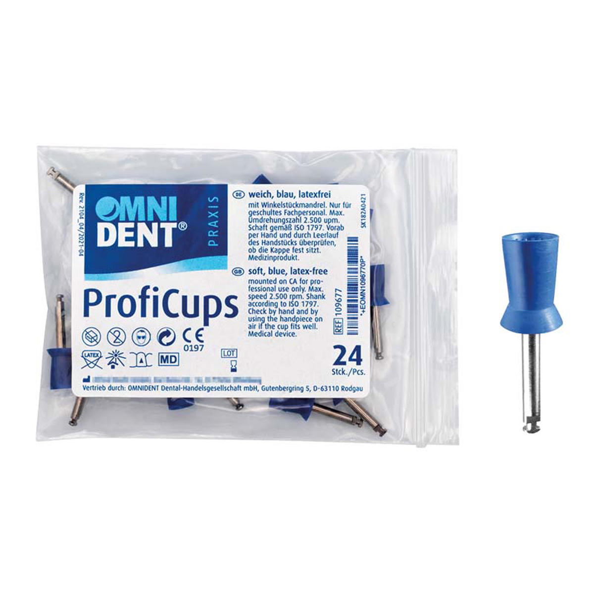 Omnident® ProfiCups cupules à polir - lilas (medium)
