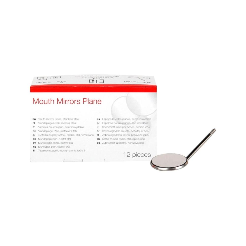PoloDent miroirs plan Ø 19 mm no.3 12 pcs
