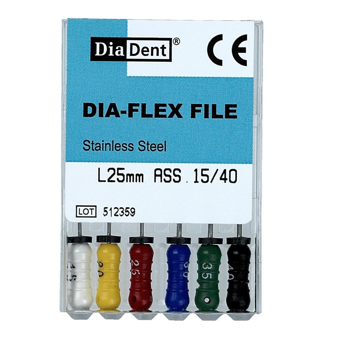 Dia-Flex Flexibele K-Handvijl (RVS - ISO #15-40 - 21, 25, 31 mm)