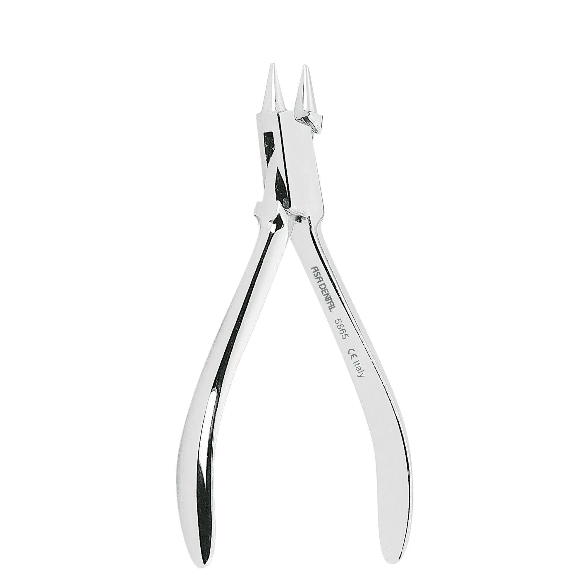 Pince à plier les fils / à crochets Asa Dental courte et ronde (< 0,7 mm)