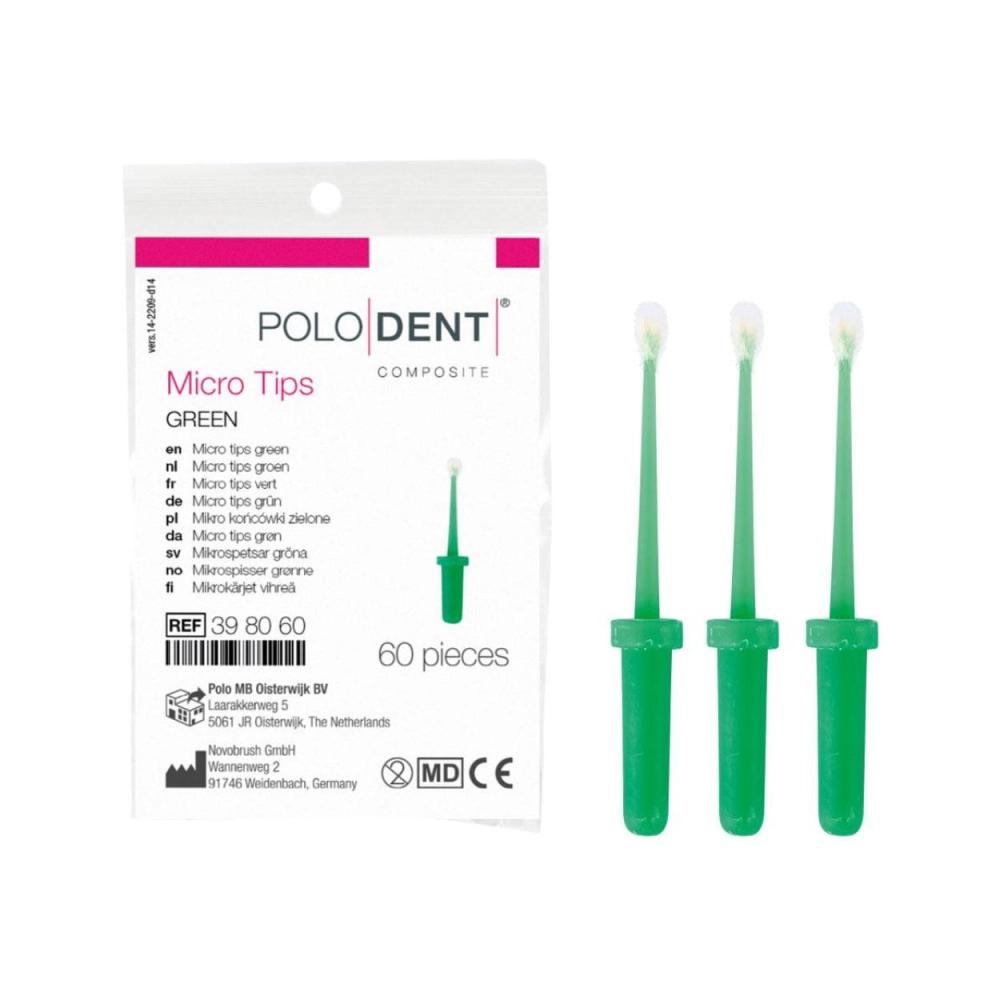 PoloDent Micro Tips vert 60 pcs