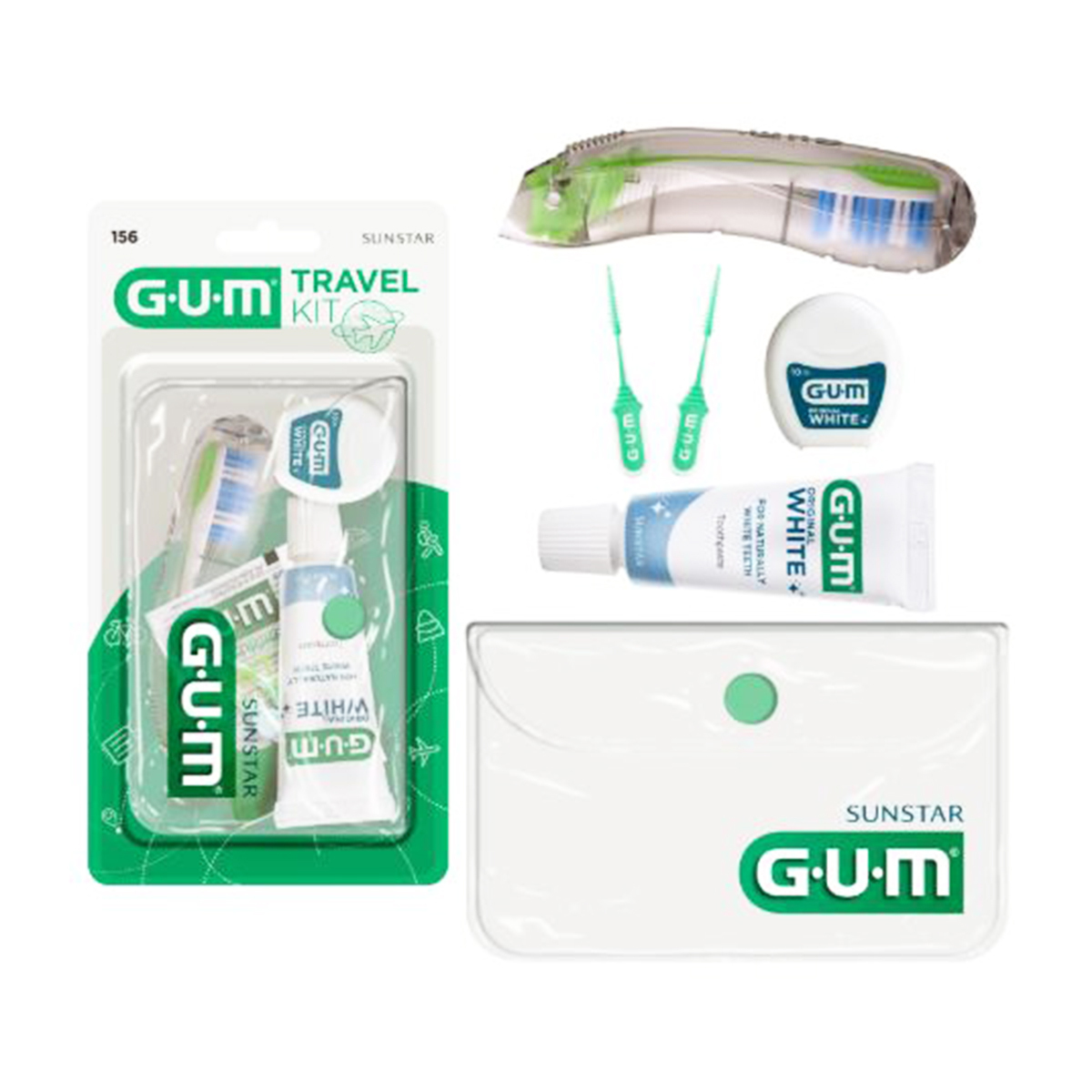 GUM® TRAVEL Kit - Original white