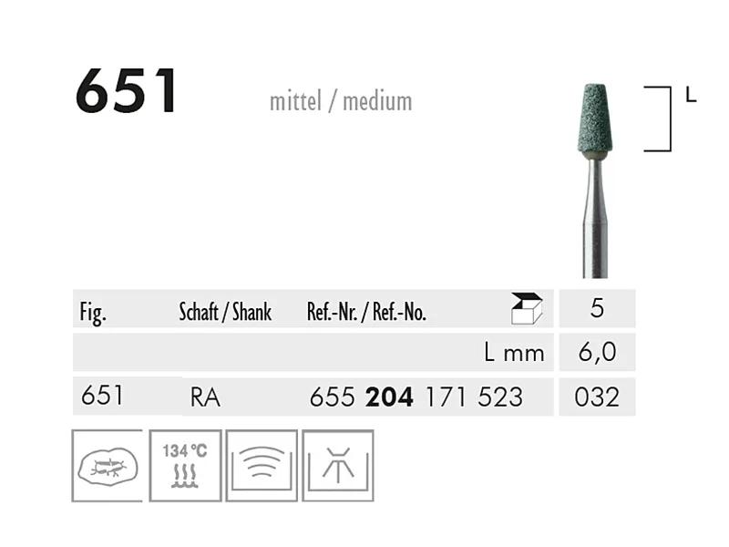 651 CA abrasif (green, medium)