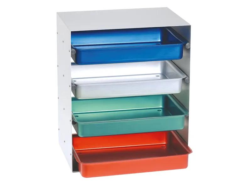 Display Aluminium Pour 4 Tubs Vide (Format 34 X 24 X 41 cm)