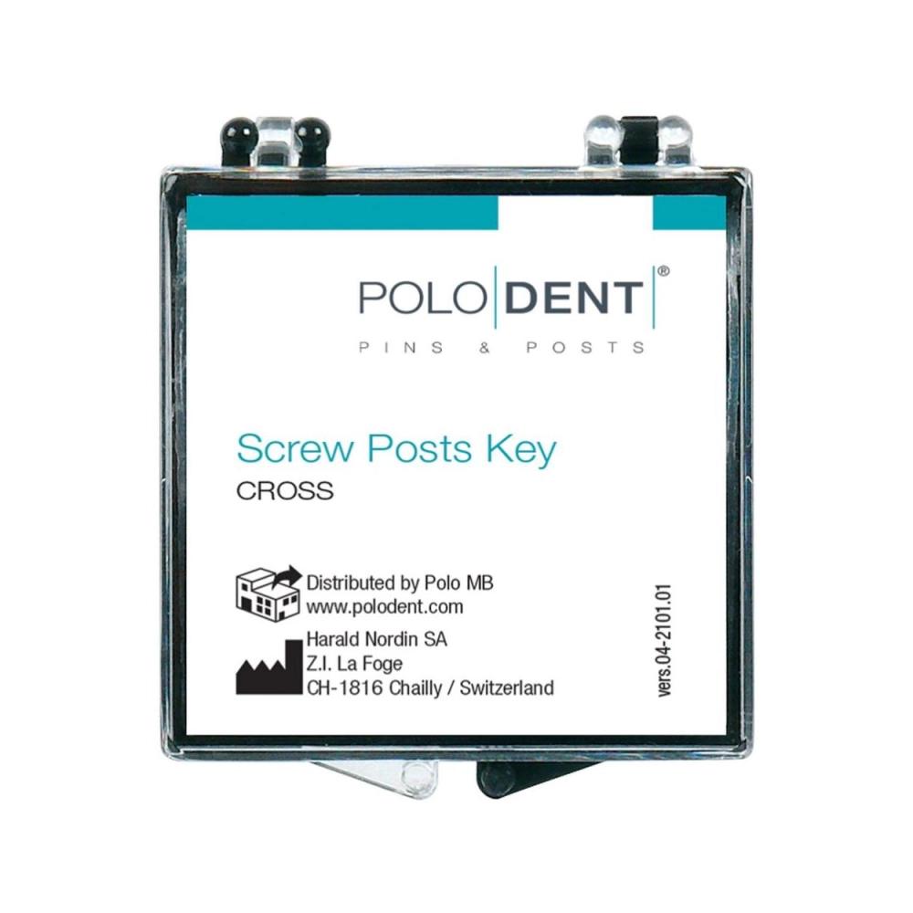 PoloDent screw post clé en croix l'unité
