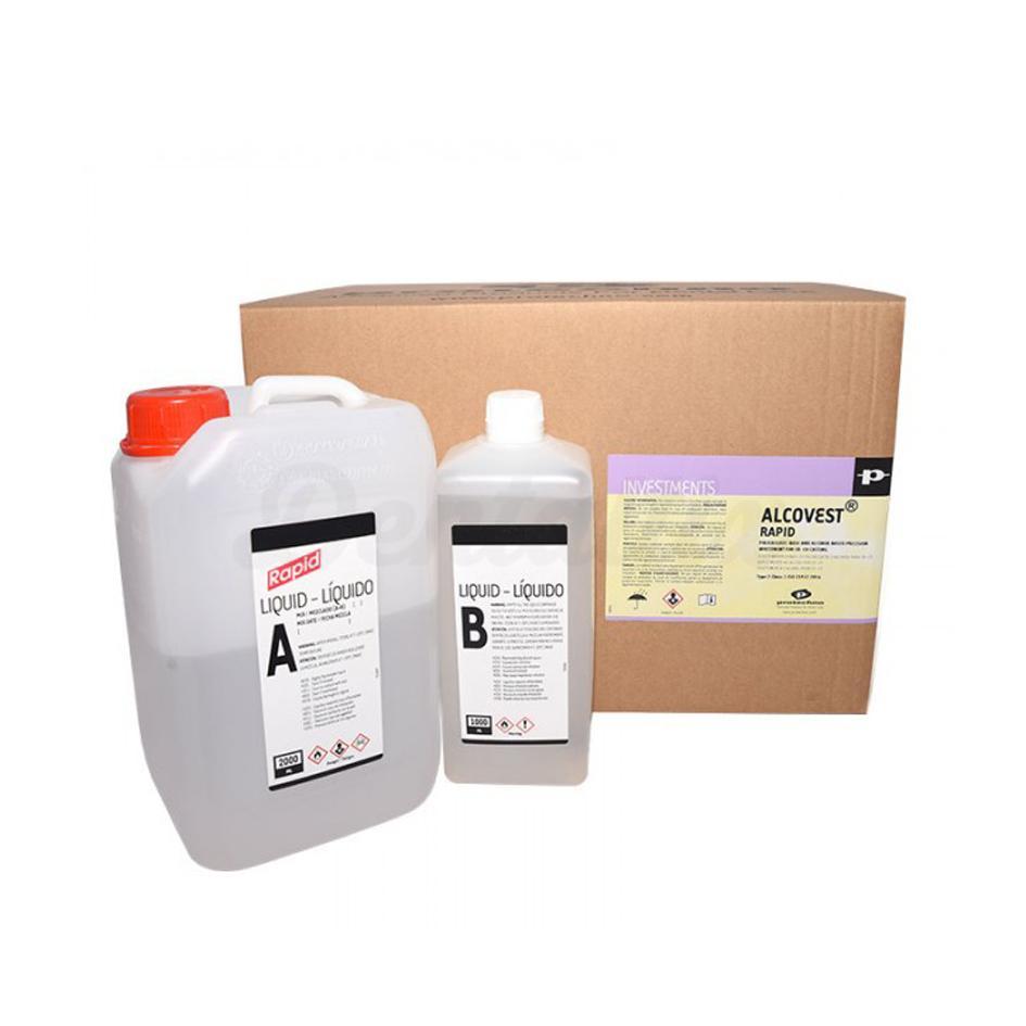 Alcovest Rapid : Revêtement de précision pour prothèses amovibles (20 kg + Liquide A+B)