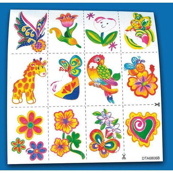 Nitzling Speelgoed Tattoos - Bloemen/Dieren (320 st.)