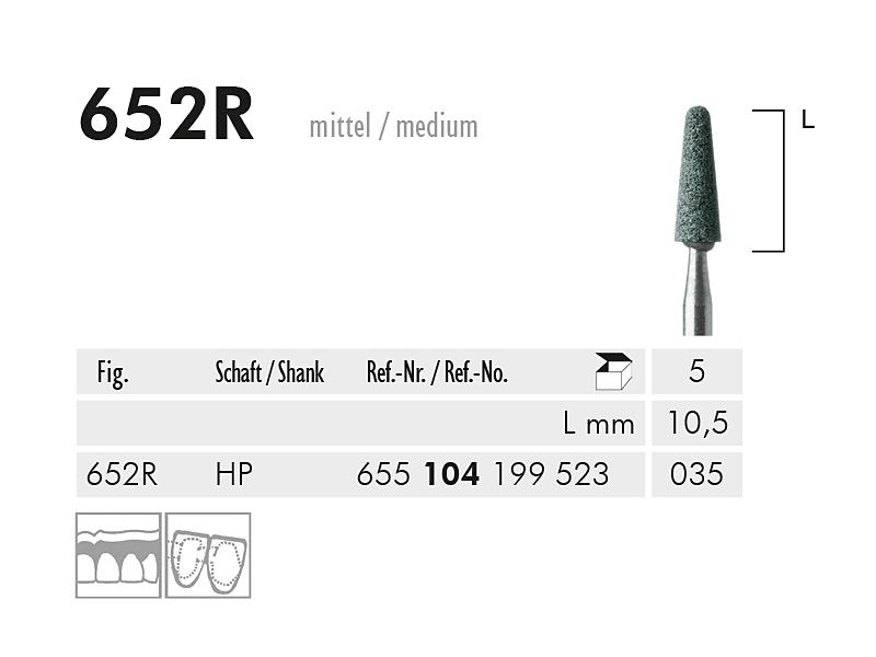 652 R HP abrasif (green, medium)
