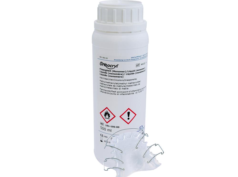 Orthocryl® vloeistof (monomeer), helder-transparant, 500 ml
