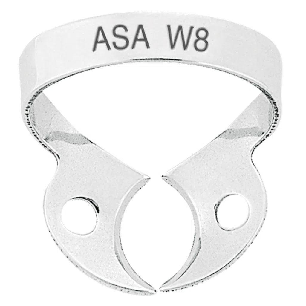 Crampon à digue Asa Dental pour molaires supérieures, mors ronds