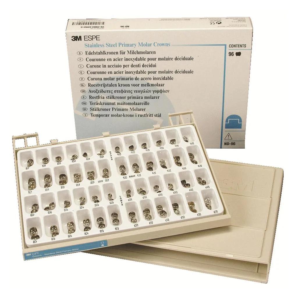 Couronnes En Acier Inox. Coffret Lait (96)