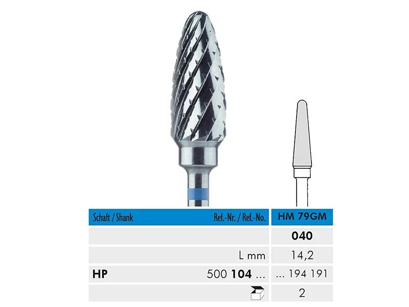 HM 79 GM HP 040 fraise en carbure de tungstene