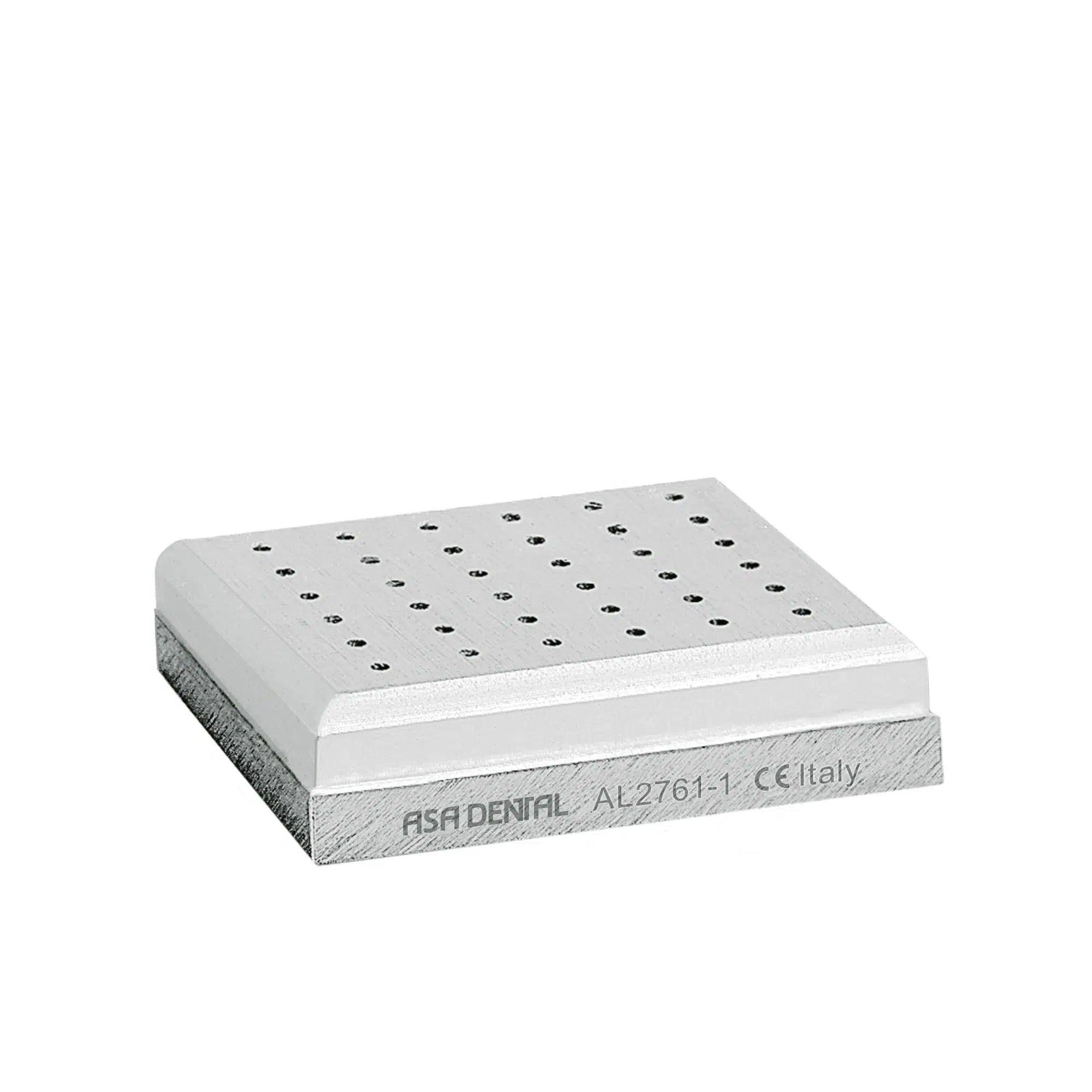 Support à fraises en aluminium Asa Dental 36 trous FG/CA petit / grand