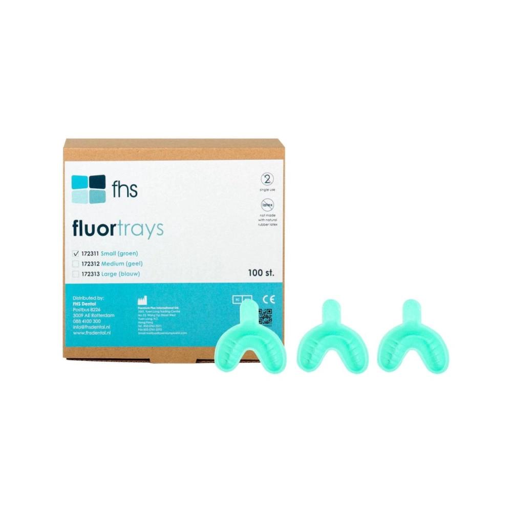 FHS porte-empreintes pour fluorisation small vert 100 pcs