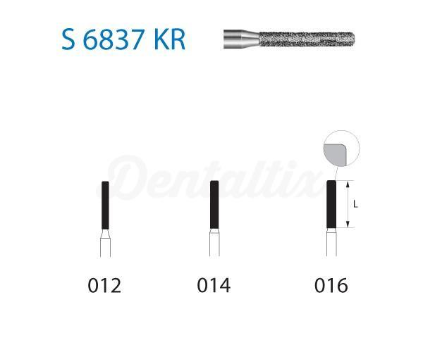 Diamantboor S6837KR.314 cilindrisch afgerond FG (5 st.)