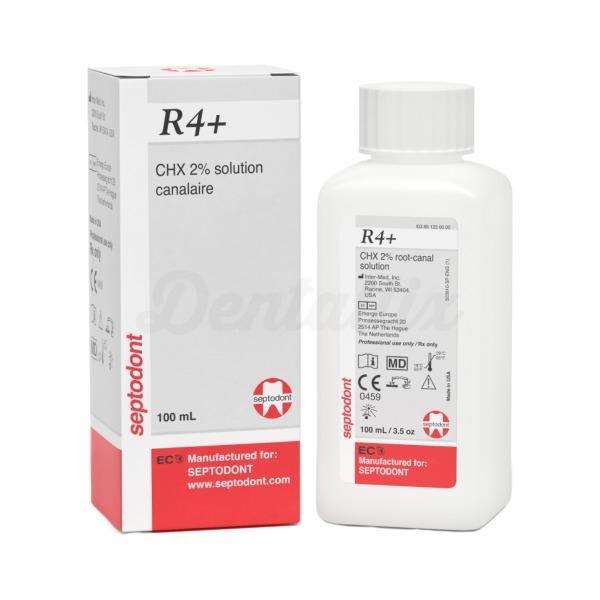 R4+ : Solution d'irrigation CHX 2% (100 ml)