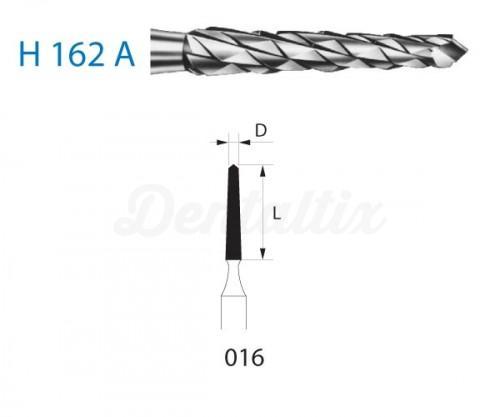 Fraise conique type Lindemann H162A en tungstène pour PM