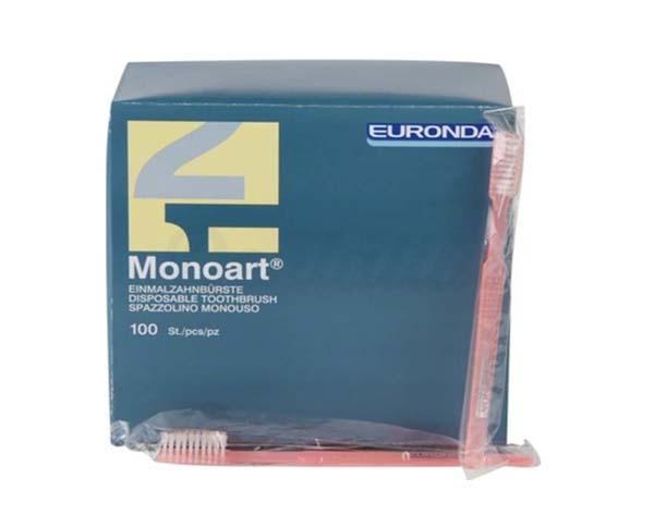 Monoart tandenborstel met pasta roze 100st.