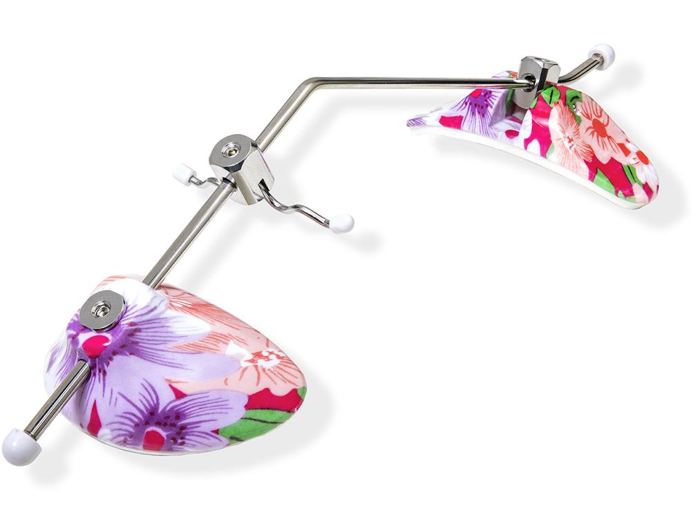 Verstelbaar gezichtsmasker, Flower / bloem, wit